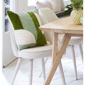 Kussen 45x45 cm TOFNA groen+wit