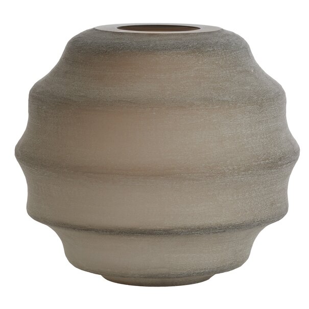 Light en Living Vaas deco Ø32,5x29 cm NAYORO mat glas licht bruin