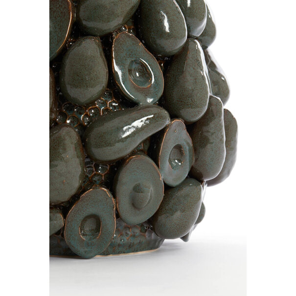 Light en Living Vaas deco Ø33x37,5 cm AVOCADO keramiek bruin+groen