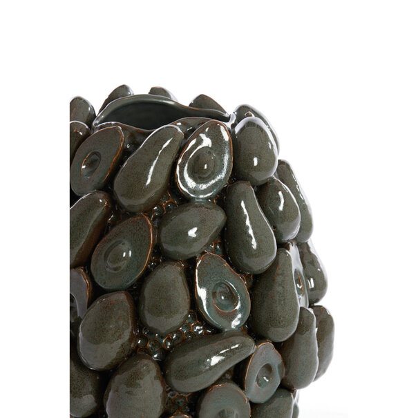 Light en Living Vaas deco Ø33x37,5 cm AVOCADO keramiek bruin+groen