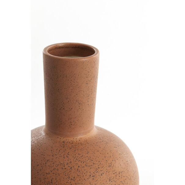 Light en Living Vaas deco Ø28,5x42 cm ULLOA keramiek  mat terra
