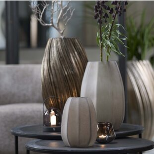 Vaas Ø17x23,5 cm BRADLEY glas licht bruin