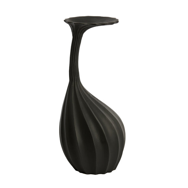 Light en Living Vaas deco 20x20x48 cm NYOKO mat zwart