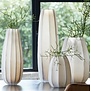 Vaas Ø17x60 cm BRADLEY glas licht bruin