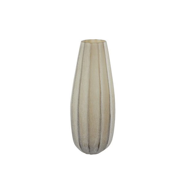 Light en Living Vaas Ø17,5x44,5 cm BRADLEY glas licht bruin