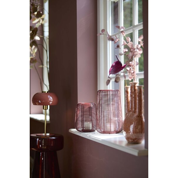Light en Living Tafellamp Ø22x34 cm SURIN glans koraal+goud