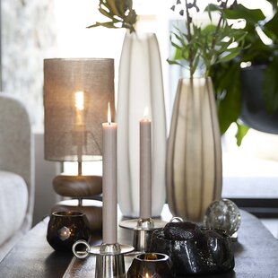 Tafellamp Ø22x50,5 cm DANIALO houtprint bruin