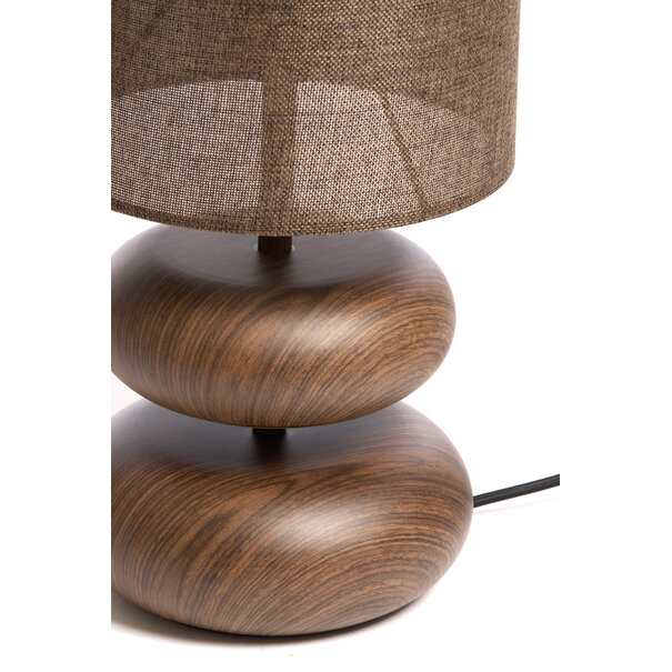 Light en Living Tafellamp Ø22x50,5 cm DANIALO houtprint bruin