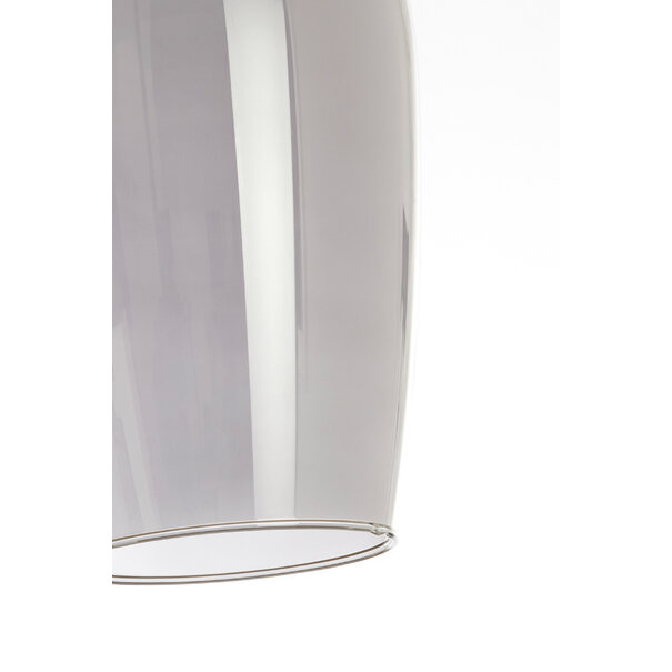 Light en Living Vloerlamp 67x30,5x160 cm LUKARO glas  smoke+mat zwart