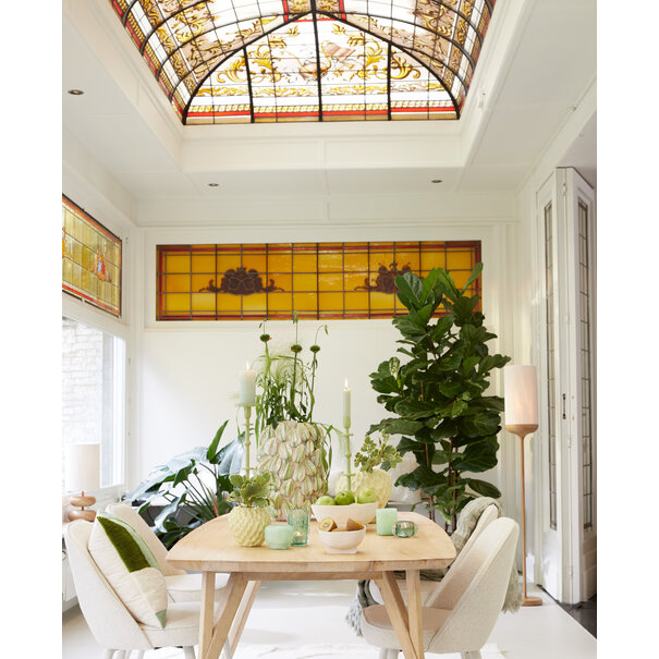 Light en Living Vloerlamp Ø23x159 cm DANIA hout print naturel+touw crème