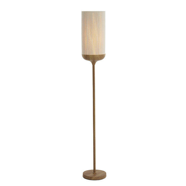 Light en Living Vloerlamp Ø23x159 cm DANIA hout print naturel+touw crème