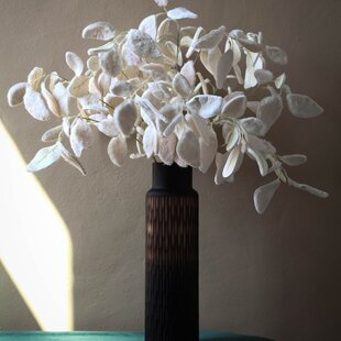 Kunsttak Leaves Plant eucalyptus soft wit