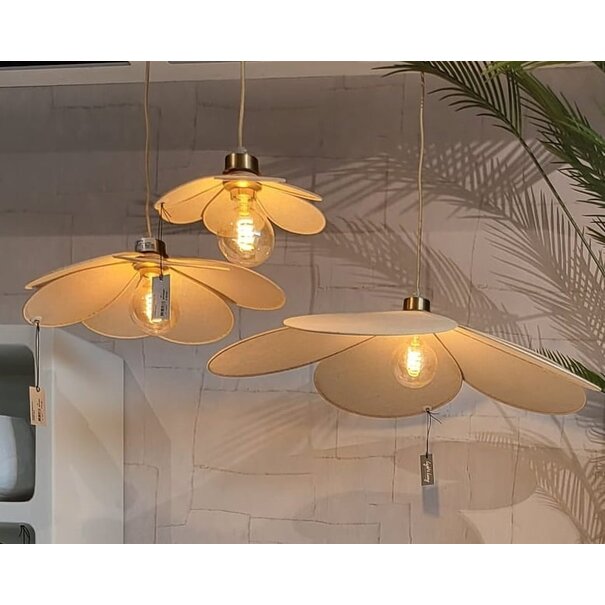 Light & Living Hanglamp Ø79x20 cm FYANO zand