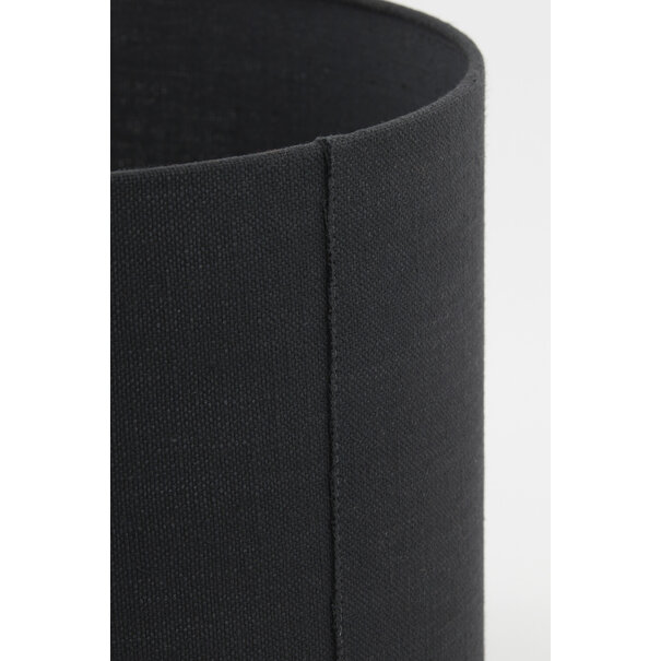Light en Living Lampenkap cilinder 30-30-21 cm LIVIGNO zwart