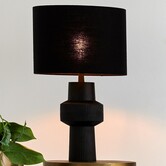 Lampenkap cilinder 35-35-25 cm LIVIGNO zwart