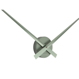 Wandklok Little Big Time groen metallic