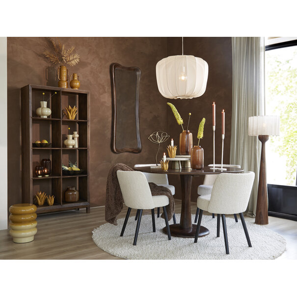 Light en Living Bijzettafel Ø30x39 cm MIROGI glanzend okergeel