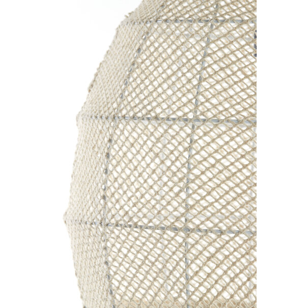 Light en Living Hanglamp Ø42x42 cm MAKASSAR zijde crème