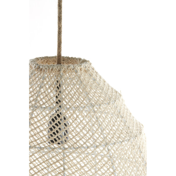 Light en Living Hanglamp Ø42x42 cm MAKASSAR zijde crème