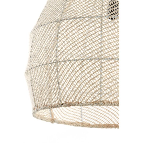 Light en Living Hanglamp Ø50x50 cm MAKASSAR zijde  crème
