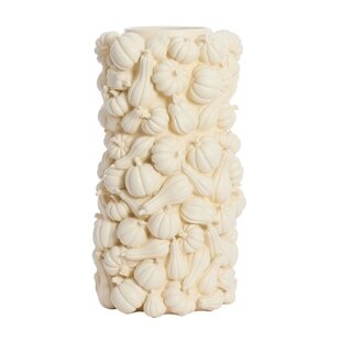 Vaas deco Ø28x49 cm PUMPKIN crème