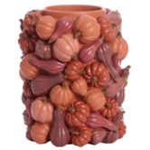 Vaas deco Ø28x33 cm PUMPKIN rood
