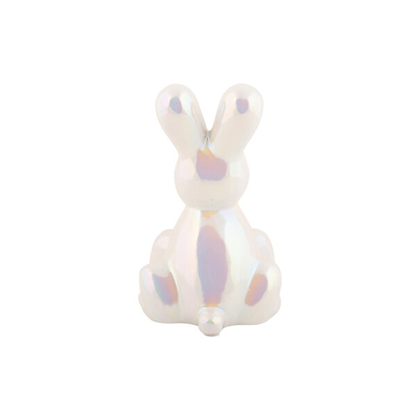 Present Time Ornament Balloon Bunny wit parelmoer