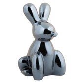 Ornament Balloon Bunny zwart groot