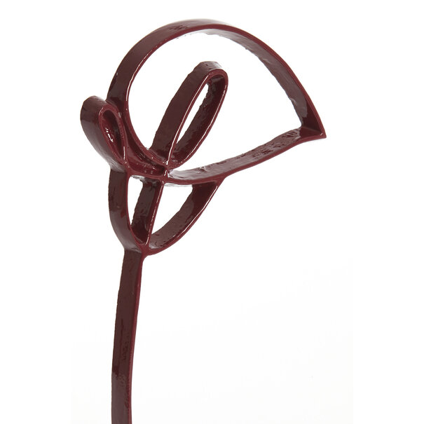 Light en Living Ornament op voet 19x8x38 cm CALLA  glans bordeaux
