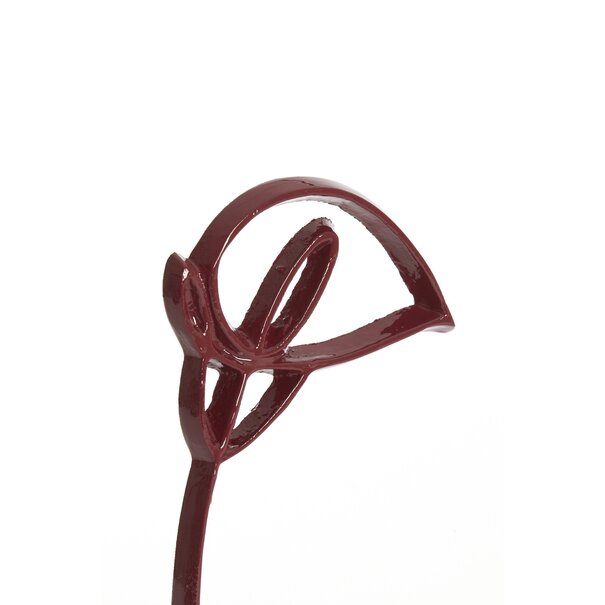 Light en Living Ornament op voet 15x7,5x29 cm CALLA glans bordeaux