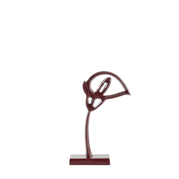 Light en Living Ornament op voet 15x7,5x29 cm CALLA glans bordeaux