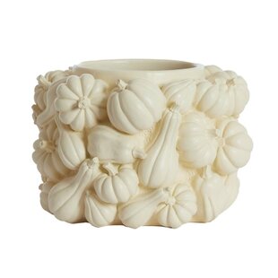 Vaas deco Ø28x18 cm PUMPKIN crème