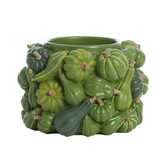 Vaas deco Ø28x18 cm PUMPKIN groen
