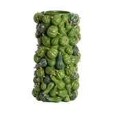 Vaas deco Ø27,5x49 cm PUMPKIN groen