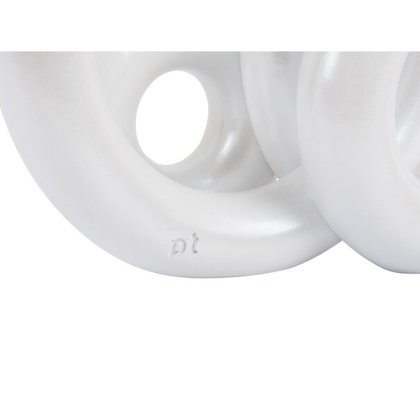 Present Time Kandelaar Rings groot - Metallic Wit