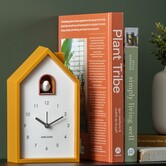 Wekker Modern Cuckoo Geel