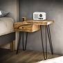Sidetable / nachtkastje live edge rechts