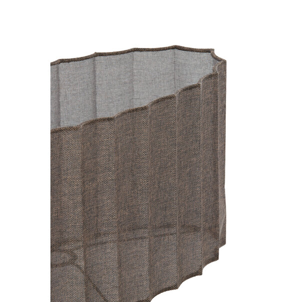 Light en Living Kap ovaal recht smal 45-21-22 cm DISLI  linnen bruin
