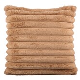 Kussen Hadi Beige Geribbeld vierkant groot