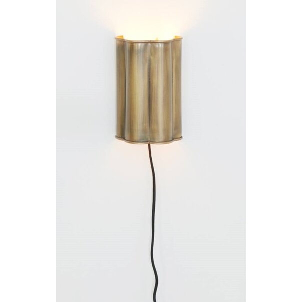 Light en Living Wandlamp 13,5x9,5x20,5 cm FRINGE antiek brons