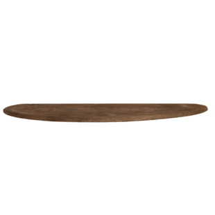Wandplank 70x17x3 cm GINOSU mat donker bruin