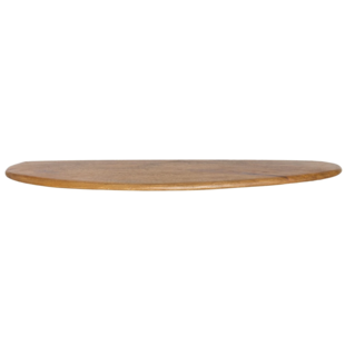 Wandplank 70x17x3 cm GINOSU olie bruin
