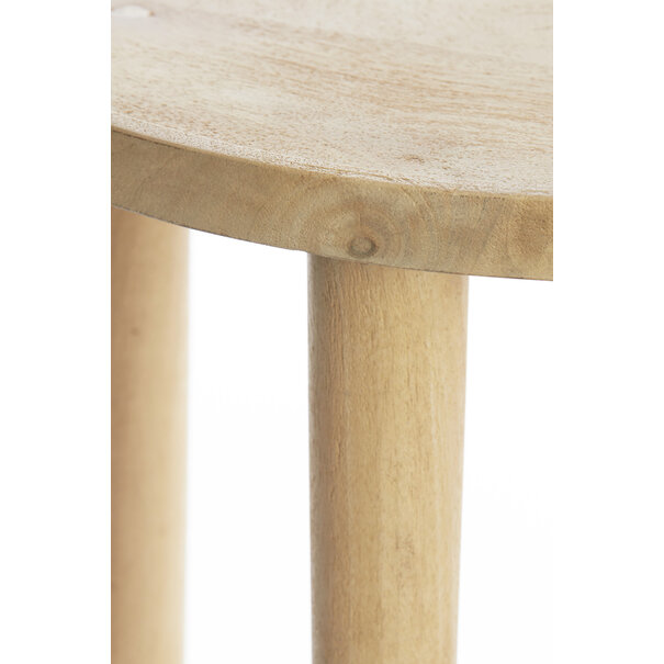 Light en Living Bijzettafel Ø49x49 cm QIANO mango hout naturel