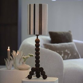 Kap cilinder 20-20-30 cm MEDAN crème+bruin+donker bruin