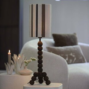 Kap cilinder 20-20-30 cm MEDAN crème+bruin+donker bruin