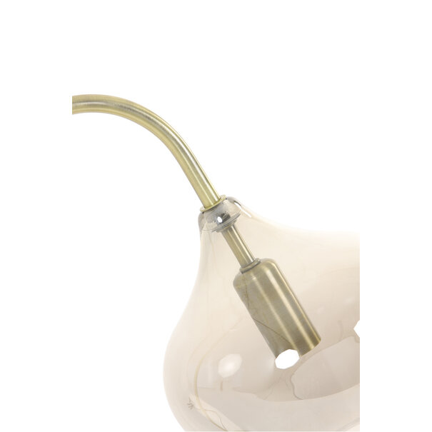 Light en Living Tafellamp RAKEL Antique brass of zwart
