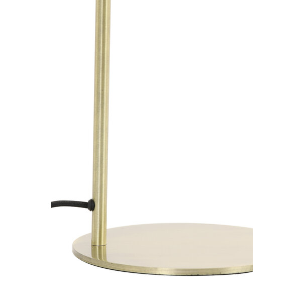 Light en Living Tafellamp RAKEL Antique brass of zwart