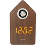 Alarmklok Cuckoo LED donker hout veneer