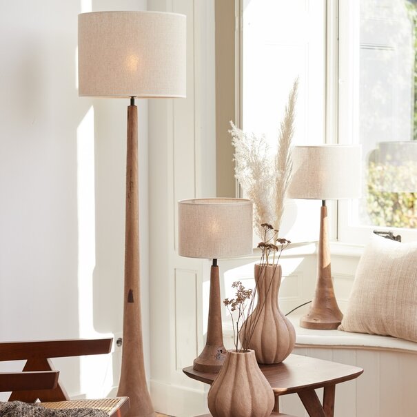 Light en Living Lampenkap cilinder 40-40-30 cm BRESKA parel wit