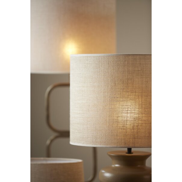 Light en Living Lampenkap cilinder 40-40-30 cm BRESKA parel wit